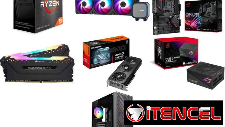 TORRE ROG Strix B550-F Gaming + RX 9060 XT 8GB OC 🤩 9 5900X – 16GB – 750W 🆕 0km