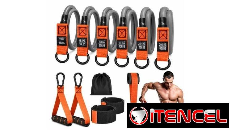KIT DE BANDAS DE RESISTENCIAS CON ACCESORIOS VPT-0198