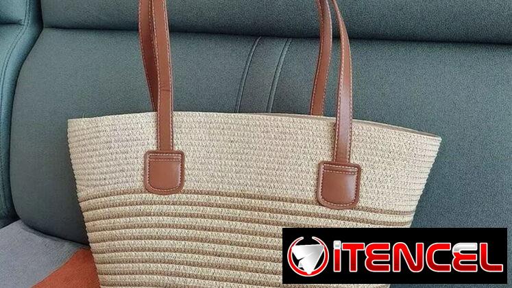Cartera de verano de rayas