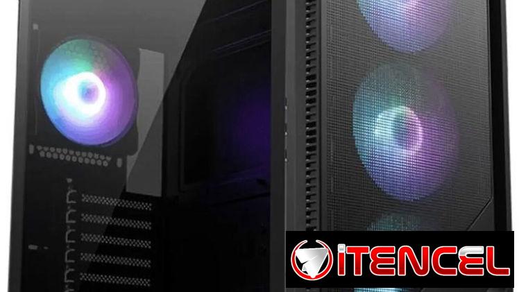 SUPER!!_GABINETE DE PC MSI MAG FORGE 321R|2 USB 3.0/USB TYPE C + A.F|4 FANES 120mm(ARGB)|LATERAL CRISTAL TEMPLADO|NUEVO!