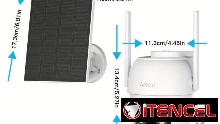 Camara de seguridad con panel solar