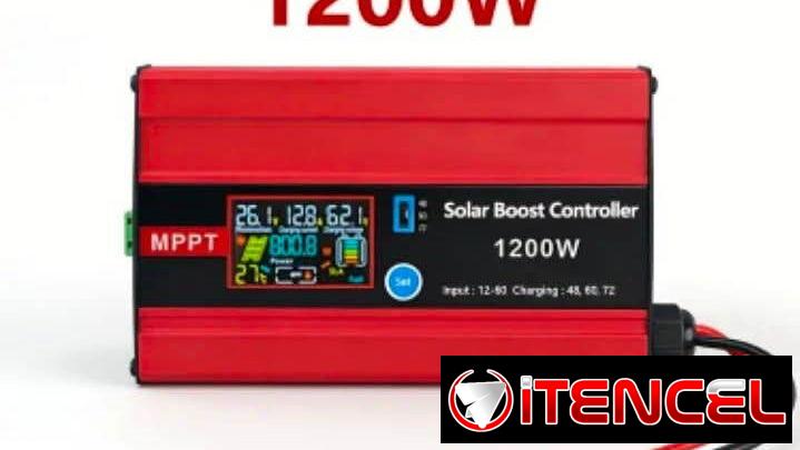 Controladores solar Mppt 1200w Boost trabaja en 48,60 y 72v ideal para triciclos y para el hogar. $110 usd