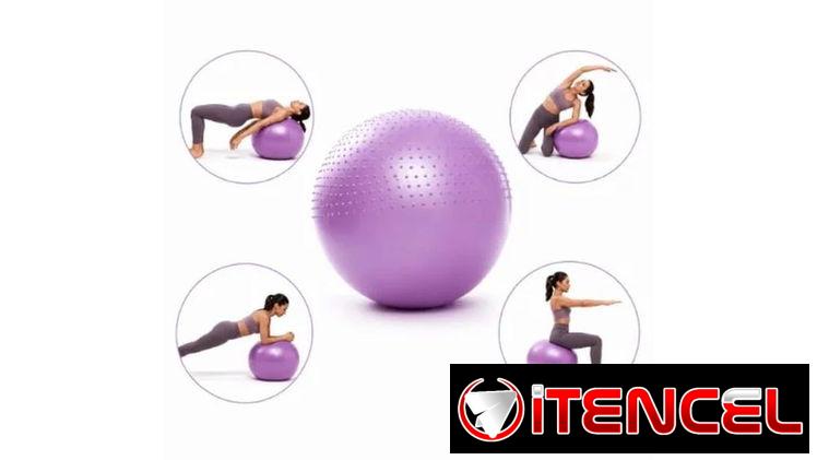 BALÓN DE YOGA INFLABLE CON SUPERFICIE ANTIDESLIZANTE