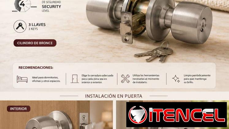 Cerradura de Pomo Megapro Llave-Llave