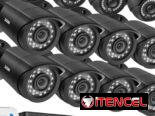 Sistema de camara zozi de 16 cámara con 12 físicas y 2tb de disco duro
