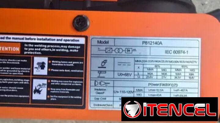 Maquina de soldar 140 amp