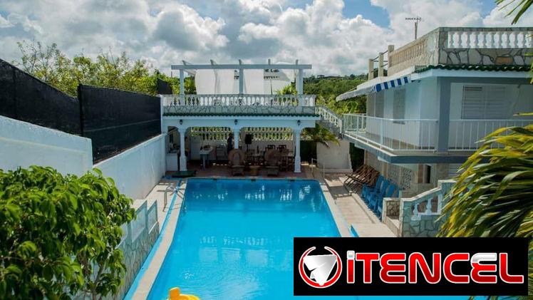 Hostal en Boca Ciega Casa con Piscina cerca del Mar