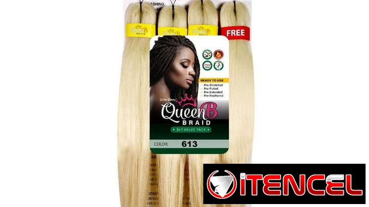 Paquete de 4 moños de pelo QueenB varios colores