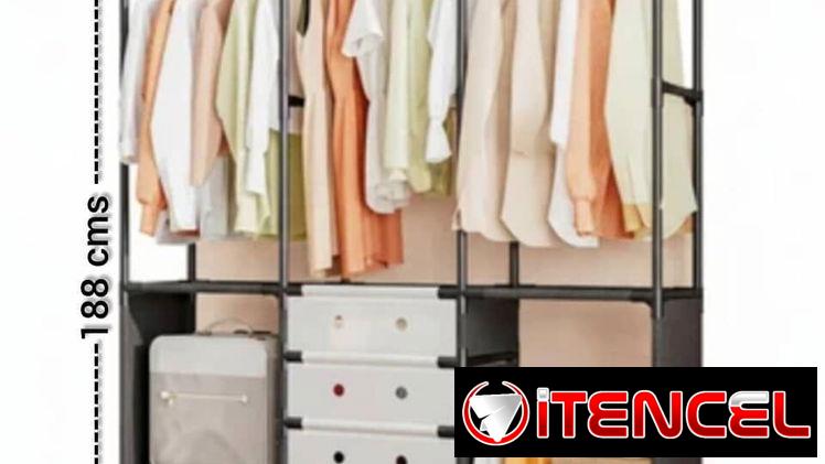 👗Closet de metal con uniones plásticas  🏷️45 usd  ✅Medidas: 1.23 cm x 41 cm x 1.88 cm