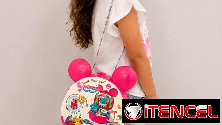Cartera de maquillaje y cartera de cocina para princesas
