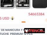 Kit manicura pedicura 12 piezas
