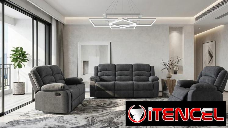 Muebles 3,2,1 reclinables importados