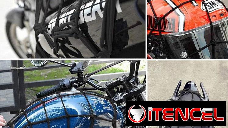 Tensor elástico tipo malla para moto 40x40cm. Red pulpo. New
