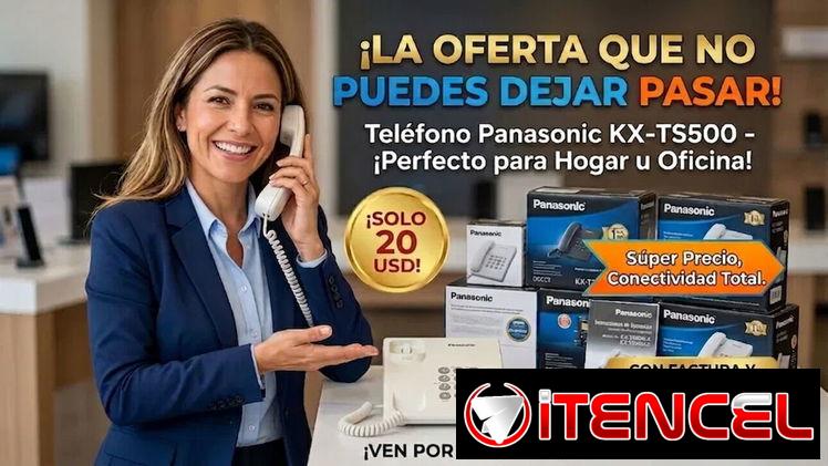 ☎️ PANASONIC ☎️ TELÉFONO FIJO PANASONIC. SERVICIO DE MENSAJERÍA CON FACTURA Y GARANTÍA. TL 54833699
