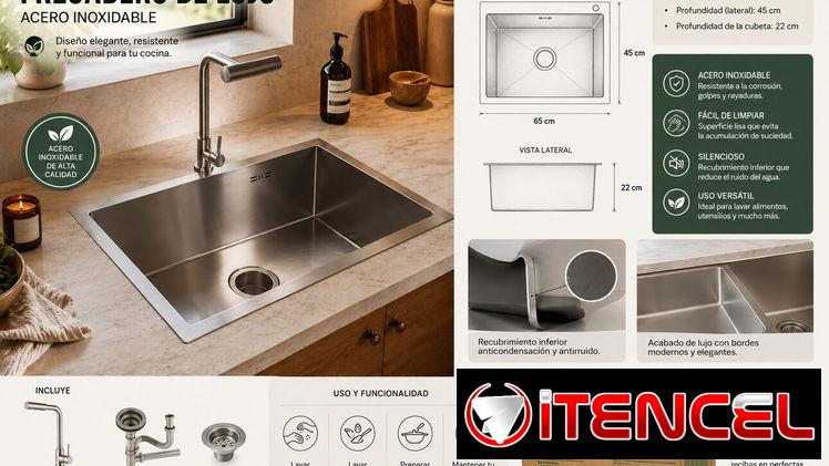 Fregaderos de acero inoxidable (CV)
