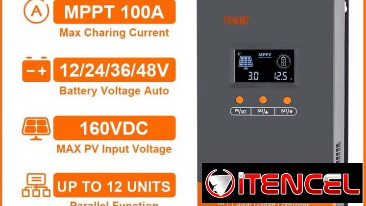 CARGADORES PARA BATERÍAS 12V 20 AMP,CONTROLADOR SOLAR DE 60 y 100 AMP,RADIOS PORTÁTILES,INVERSORES DE ONDA PURA 3000W