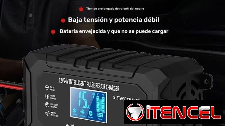 Cargador inteligente todo tipo de Bateria de 12v-15A y 24v-8A