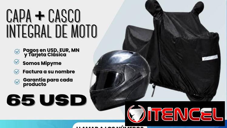 🚀 COMBO ESPECIAL ✔️ Capa de moto + Casco integral de moto= 65 USD