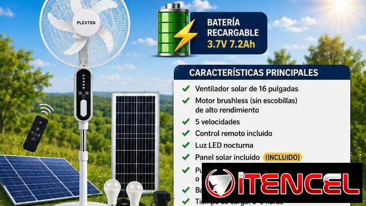 Ventilador recargable de pesdetal