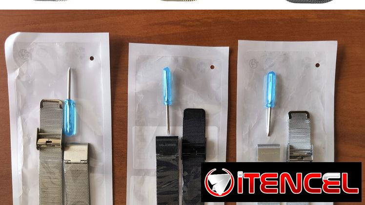 Manillas marca Mijobs para Xiaomi Mi band  8/9/10.  Estilo: Casio G-Shock: $5 USD  Estilo: Milan metálicas: $10 USD
