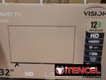 🚧 Smart TV 32 – Marca VISION Cajita digital interna y soportes incluidos 🚧