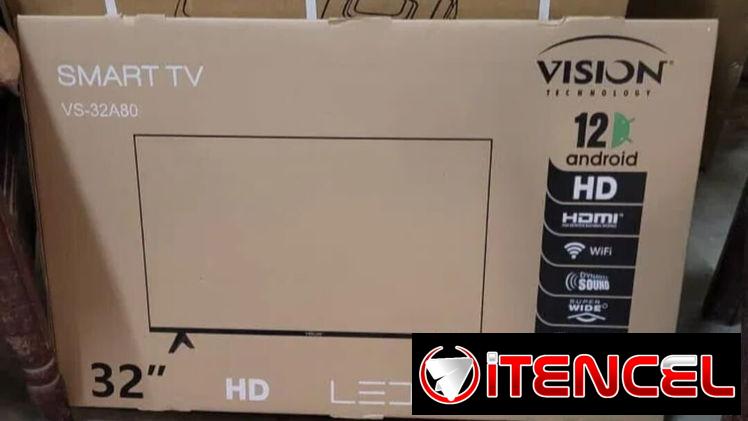 🚧 Smart TV 32 – Marca VISION Cajita digital interna y soportes incluidos 🚧