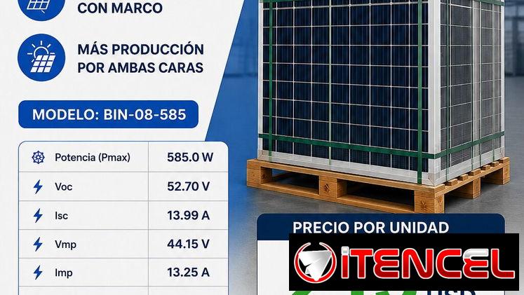 Panel solar bifacial 535 w