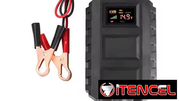 Cargador inteligente para baterias de acido, agm, litio y demas. 12v/8A LCD Display