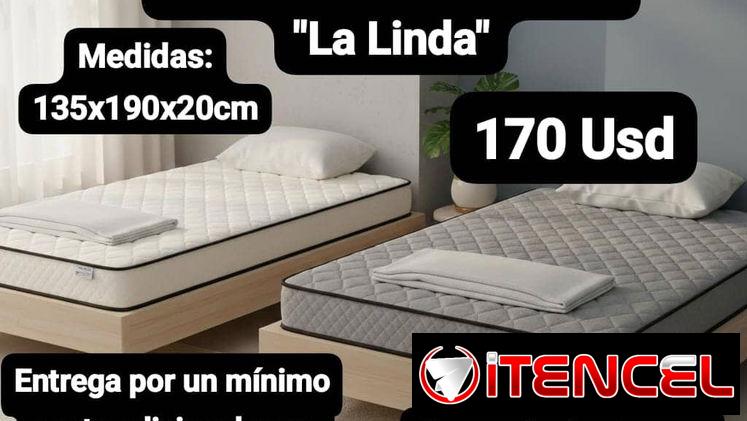 Colchones Full Camero  “La Linda, Garantía de 1 mes, Entrega por un mínimo costo adicional para toda La Habana