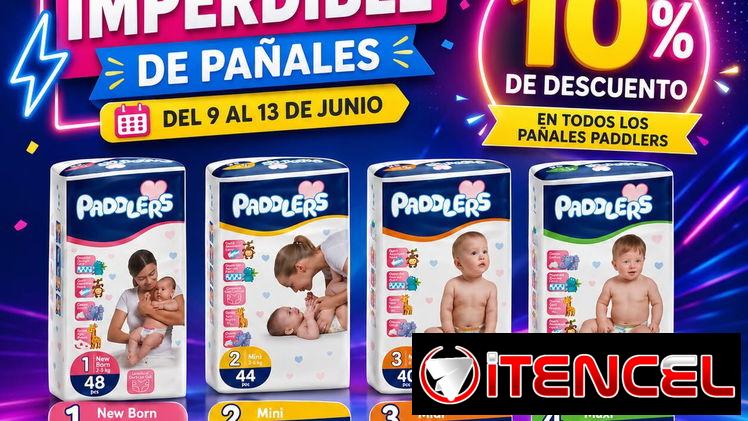 Pañales PADDLERS – Marca Premium desde la 1ra etapa hasta la 4ta etapa.