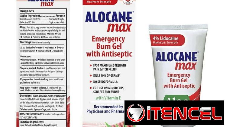 Alocane cremas para quemaduras menores raspadura dolores