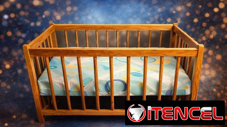 🍼 Cuna de Madera Plegable ideal para bebés y espacios pequeños! Madera con Colchón 54266893 🔹 Montaje rápido y seguro