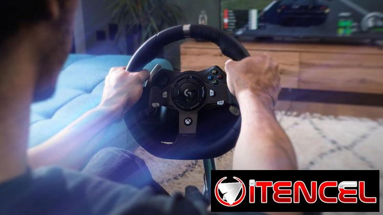 Volante de Carreras Logitech G920 – Xbox Series X|S, Xbox One y PC, Force Feedback, Pedales Ajustables