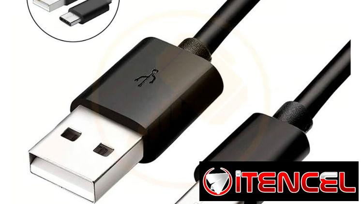Cable Usb – Tipo C. Carga Rápida 3A. Negro
