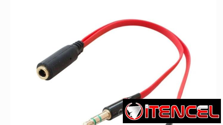 Adaptador para audífonos gamers 1 entrada minijack a 2 salidas minijack de audio y micrófono