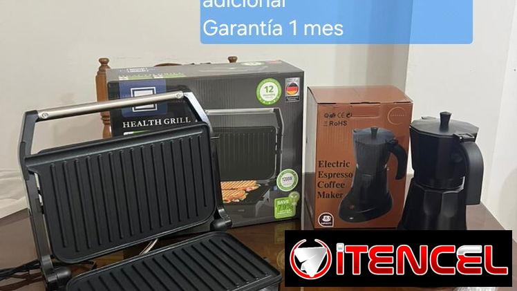 Plancha grill+ cafetera