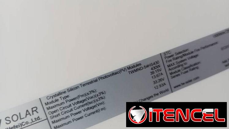 Panel solar de 430 watt