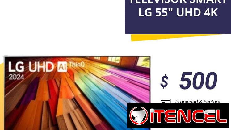 Televisores LG de 50″, 55″, 65″, con 6 meses de garantía