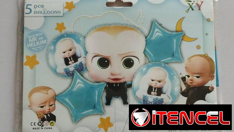 Set de Globos de 5 Piezas Temáticos animados
