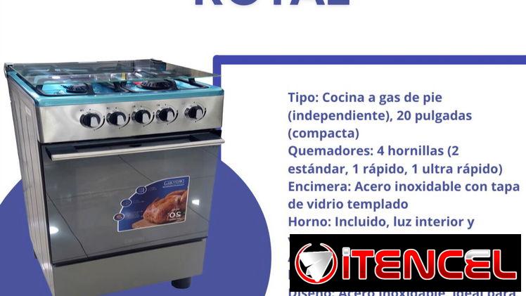 Cocina de gas con horno 20″ Royal