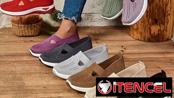 Zapatillas de punto transpirables para mujer – Modelo 2025 (Verde #36) | Accesorios | Nuevo |… | videojuegoshabana.com