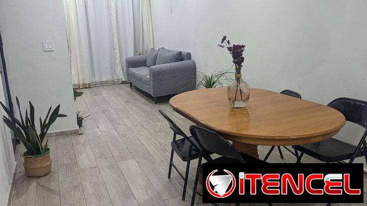Piso adhesivo estilo madera (linóleo) 5m²