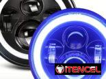 Pantallas led 7 pulgadas para auto ojo de ángel. Focos delanteros. Faros delanteros. Luces led blancas.