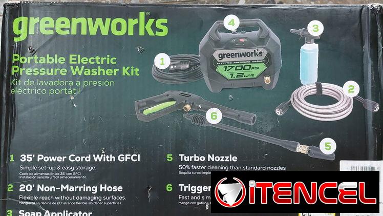 Hidrolavadora profesional Greenworks 1700psi nueva en su caja-160usd
