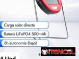 LAMPARA SOLAR NUEVA CARGA SOLAR DIRECTA CON BATERIA  LifePO4 de 500 MAH FUNCIONA ENTRE 4 Y 8 HORAS EN 4 USD EN PLAYA