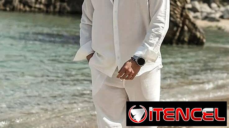Ropa blanca de lino , camisa blanca de lino , pantalón blanco de lino y mucho mas