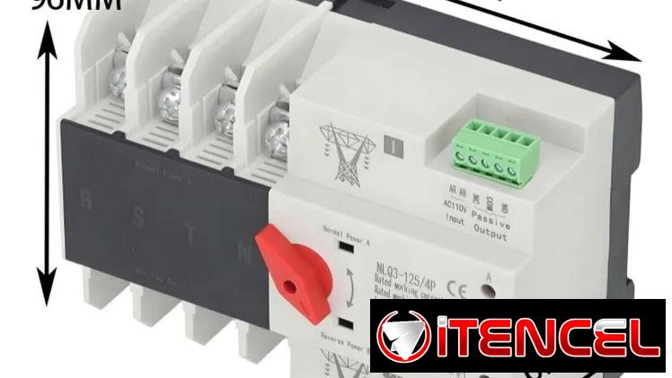 Interruptor Transfeiencia Automática 4 polos doble potencia