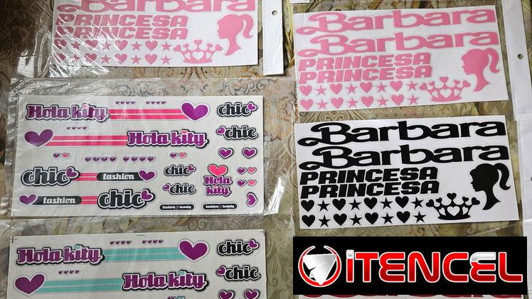 Pegatinas para bicicletas de niñas
