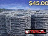 ALAMBRES CON PUAS 400 metros/rollo en bolsas de tejido plástico 45 USD