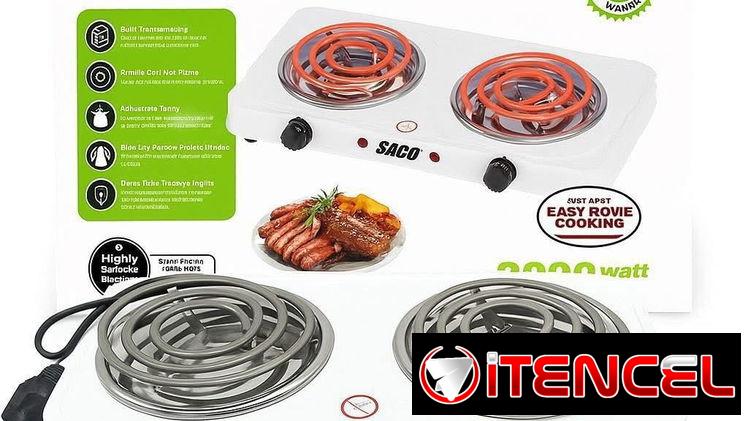 HORNILLA ELECTRICA / SACO / 2000 W / GRAN POTENCIA / COCINA ELECTRICA / ELECTRODOMESTICO /